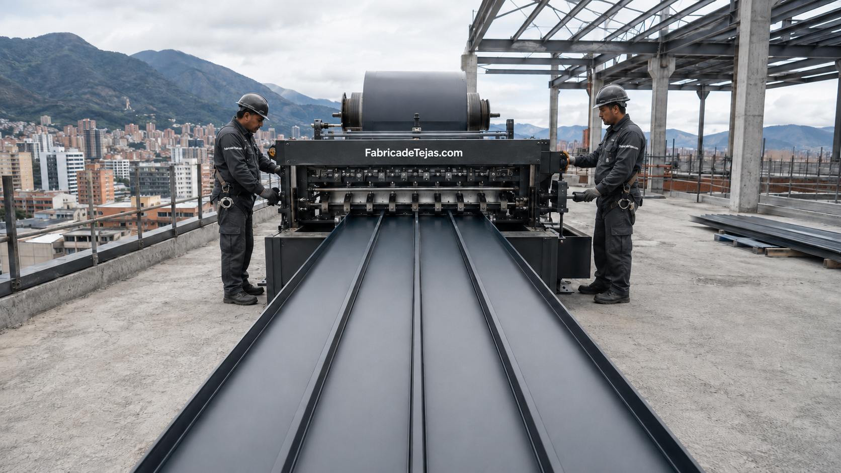 Fábrica de tejas metálicas Standing Seam en Bogotá